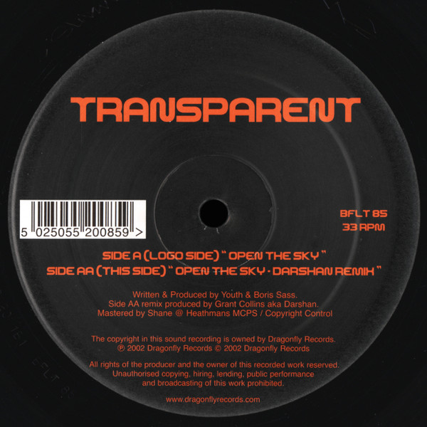 Transparent – Open The Sky - Dragonfly